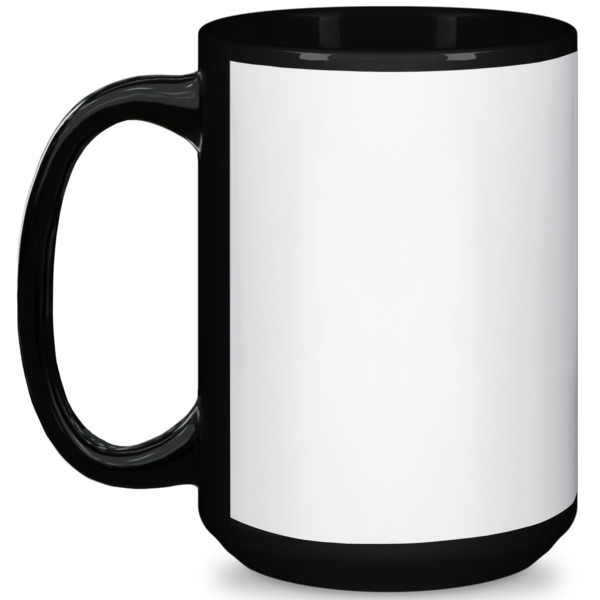Custom Design Your Own 15 oz Coffee Mug - Black