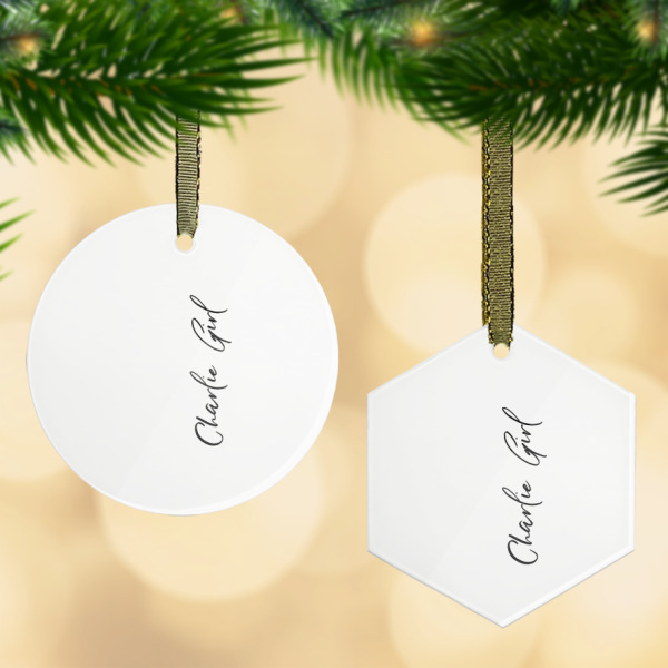 Custom Design Your Own Flat Glass Ornament