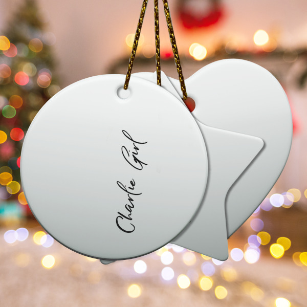 Custom Design Your Own Ceramic Ornament