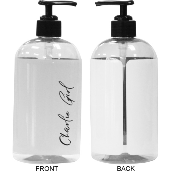 Custom Design - 16 oz Plastic Liquid Dispenser (Approval) - Black