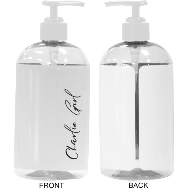 Custom Design - 16 oz Plastic Liquid Dispenser - Approval - White