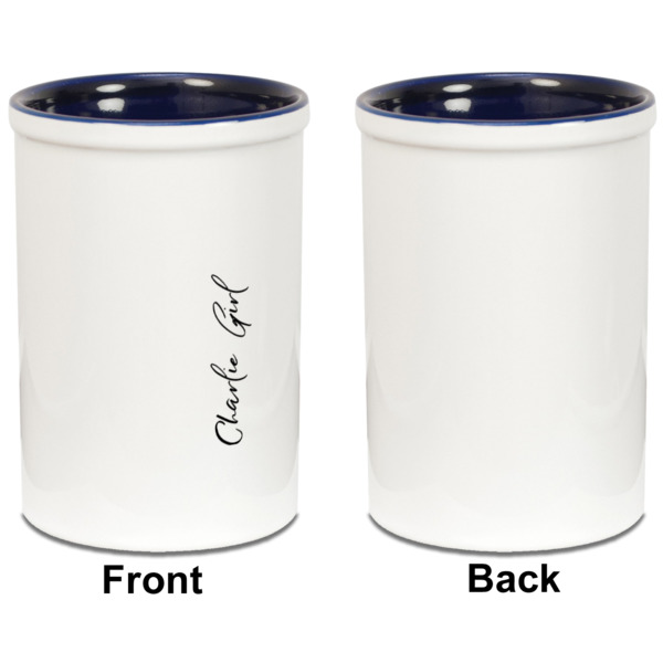 Custom Design - Pencil Holder - Blue - approval