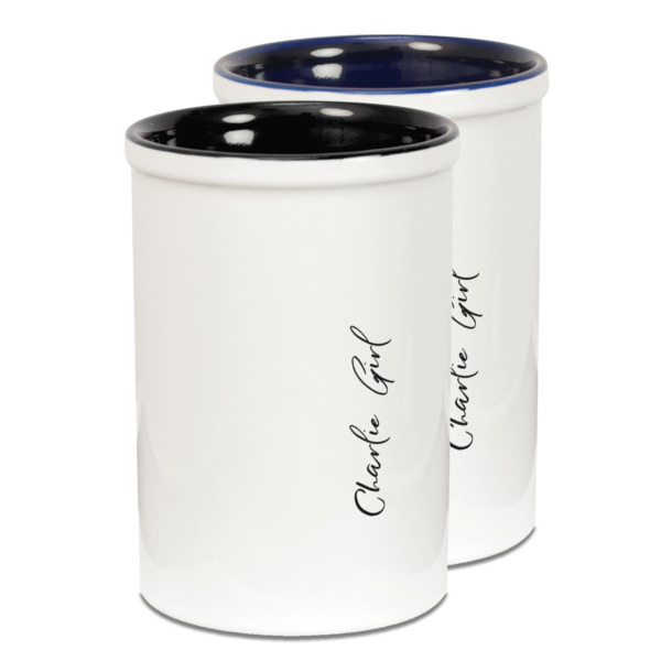 Custom Design Your Own Ceramic Pencil Holder - Large