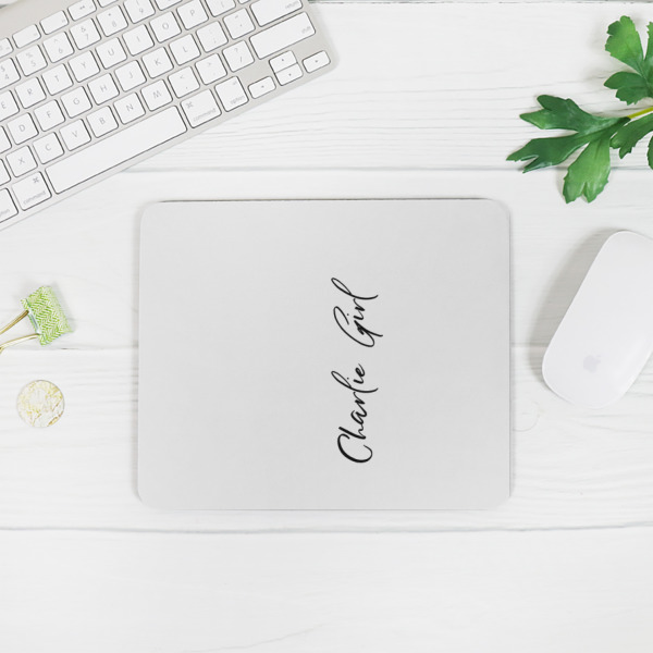 Custom Design - Rectangular Mouse Pad - LIFESTYLE 2