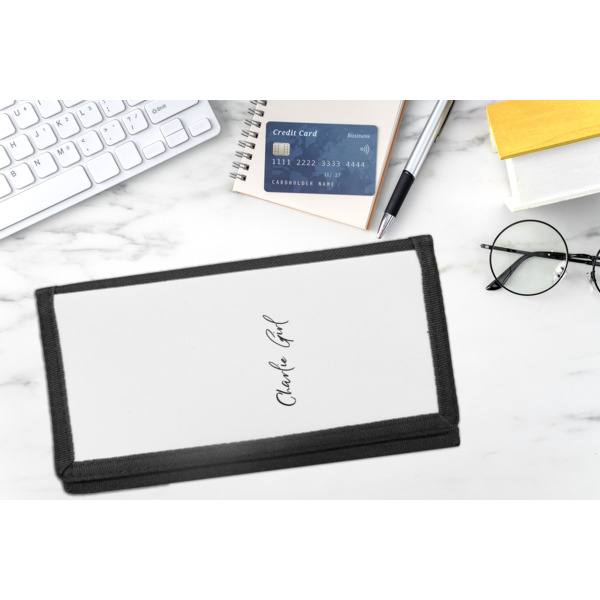 Custom Design - DyeTrans Checkbook Cover - LIFESTYLE