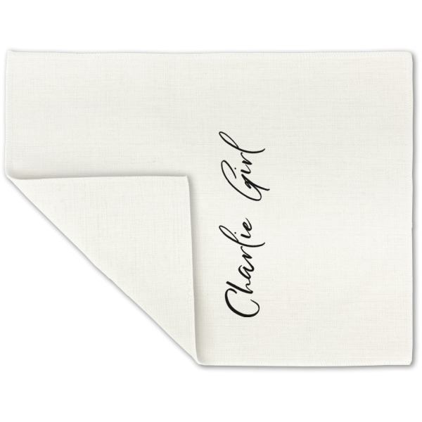 Custom Design - Linen Placemat - Folded Corner (single side)