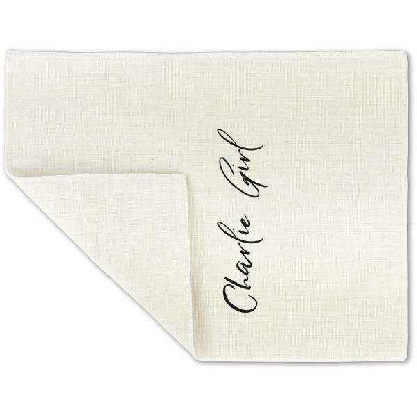 Custom Design - Linen Placemat - Folded Corner (double side)