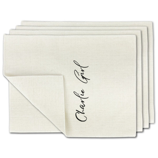 Custom Design Your Own Single-Sided Linen Placemat - Set of 4