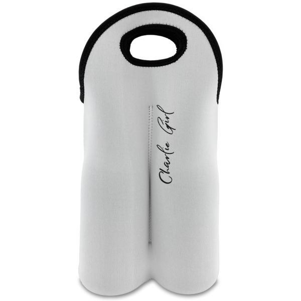 Custom Design Your Own Wine Tote Bag - 2 Bottles
