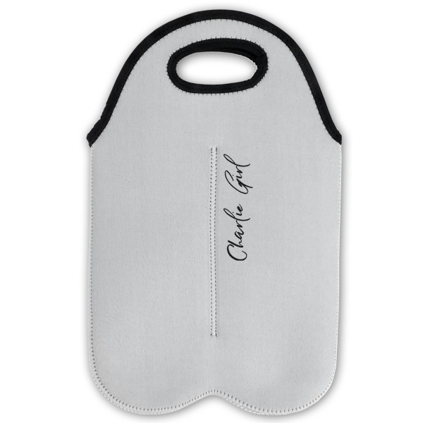 Custom Design - Double Wine Tote - Flat