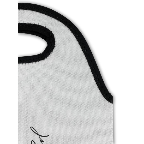 Custom Design - Double Wine Tote - Top Closeup