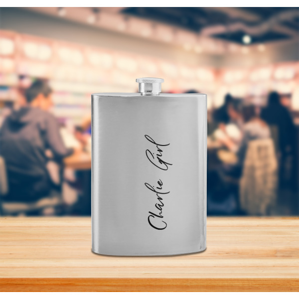 Custom Design - Stainless Steel Flask - LIFESTYLE 2