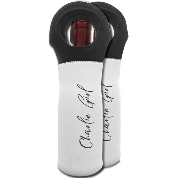 Custom Design - Wine Tote Bag - Two Bags