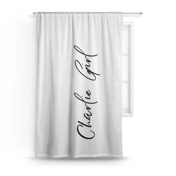 Custom Design - Custom Curtain With Window and Rod