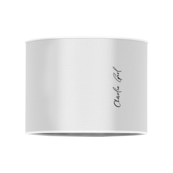 Custom Design - 8" Drum Lampshade - FRONT (Poly Film)