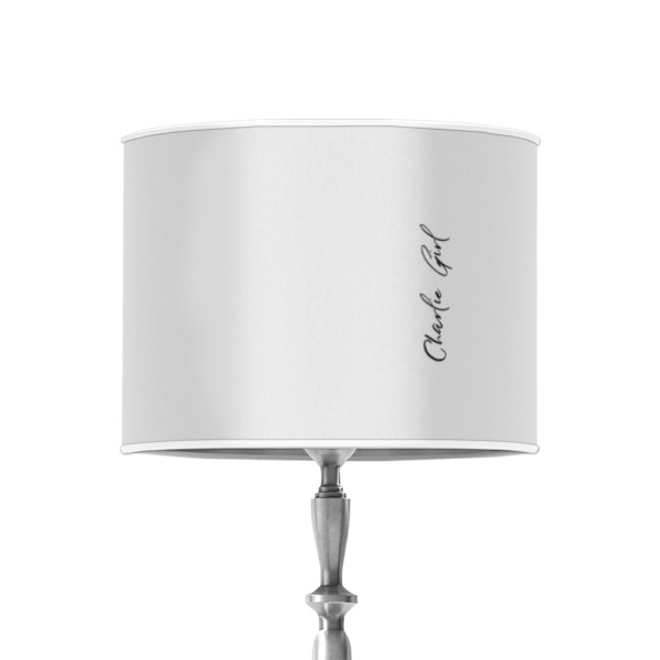 Custom Design - 8" Drum Lampshade - ON STAND (Poly Film)