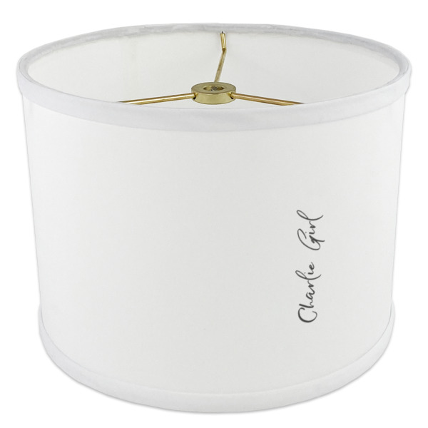 Custom Design - 8" Drum Lampshade - ANGLE Poly-Film