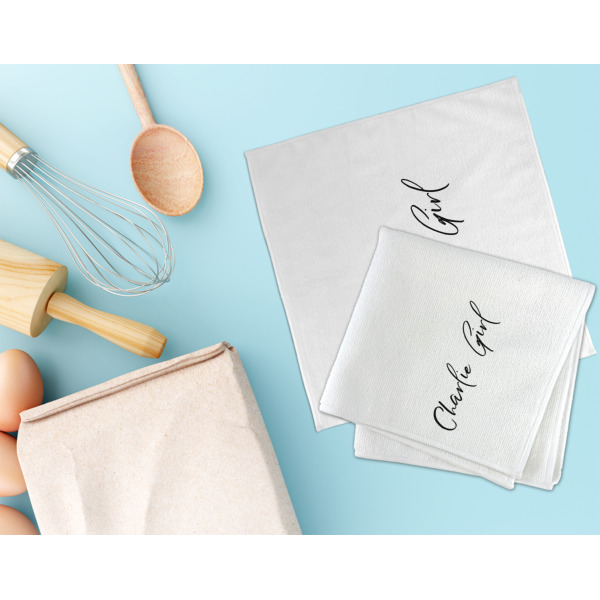 Custom Design - Microfiber Dish Rag - LIFESTYLE