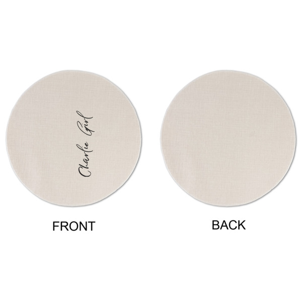 Custom Design - Round Linen Placemats - APPROVAL (single sided)