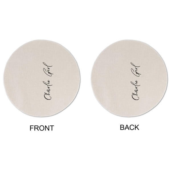 Custom Design - Round Linen Placemats - APPROVAL (double sided)