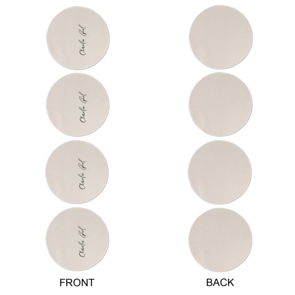 Custom Design - Round Linen Placemats - APPROVAL Set of 4 (single sided)