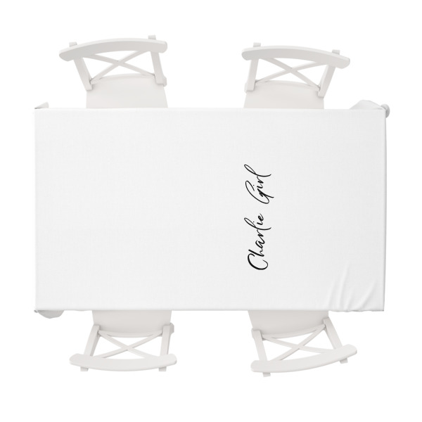 Custom Design Your Own Tablecloth - 58" x 102"