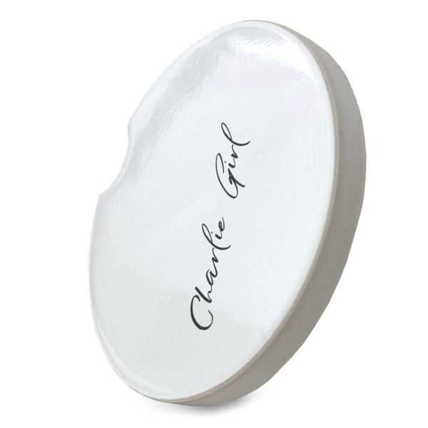 Custom Design - Sandstone Car Coaster - Standing Angle