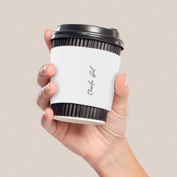 Custom Design - Coffee Cup Sleeve - LIFESTYLE