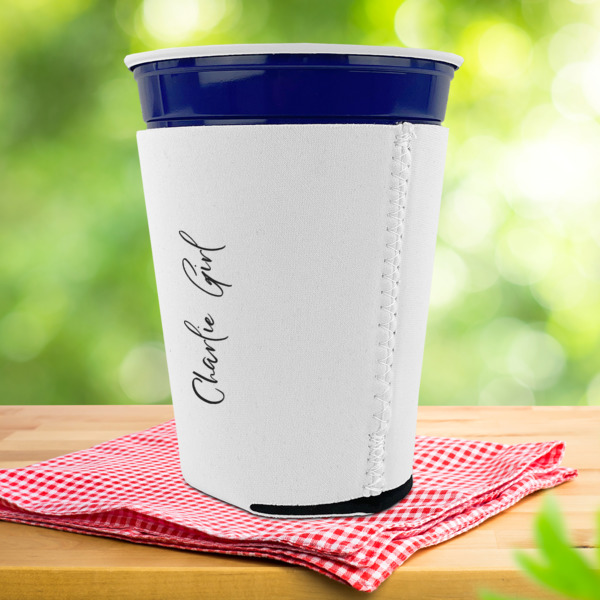 Custom Design - Party Cup Sleeves - with bottom - Lifestyle