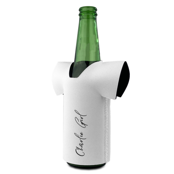 Custom Design - Jersey Bottle Cooler - ANGLE (on bottle)