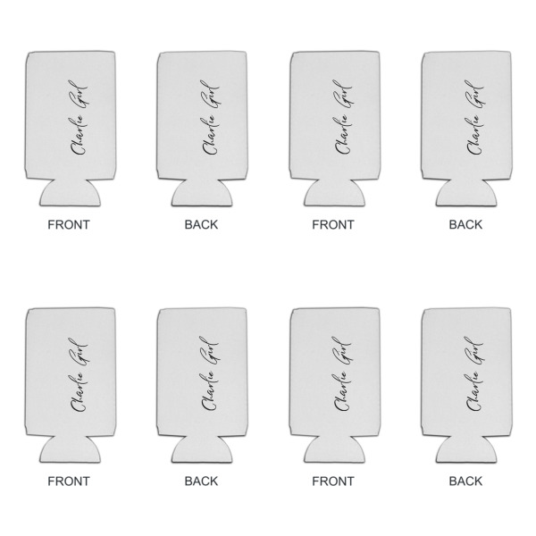 Custom Design - Can Cooler - 16oz - Set of 4 - Front & Back