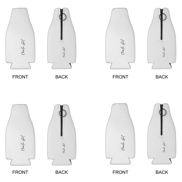 Custom Design - Zipper Bottle Cooler - Set of 4 - Approval