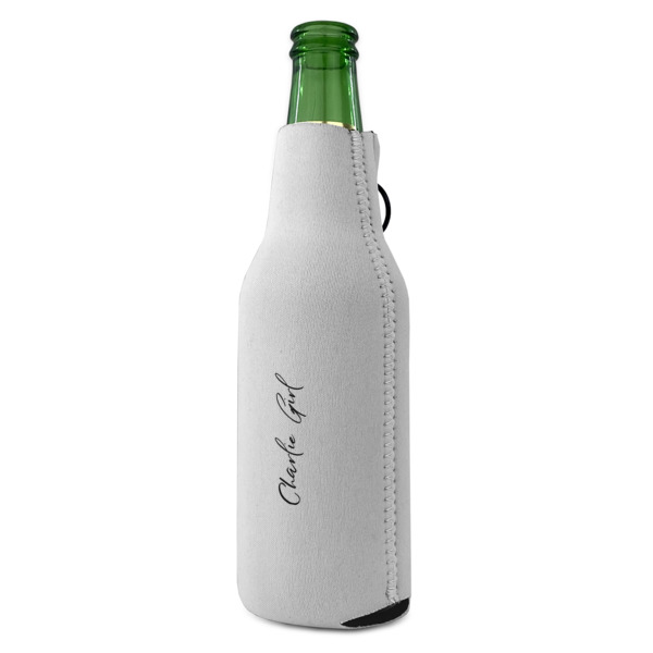 Custom Design - Zipper Bottle Cooler - ANGLE (bottle)