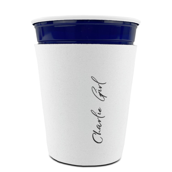 Custom Design - Party Cup Sleeves - without bottom - Front (On Cup)