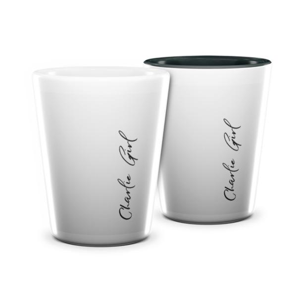 Custom Design Your Own Ceramic Shot Glass - 1.5 oz