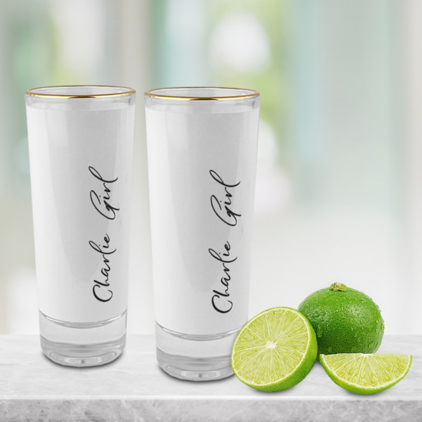 Custom Design - Glass Shot Glass - 2oz - Lifestyle
