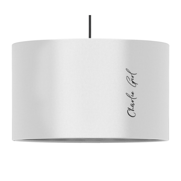 Custom Design - 12" Drum Lampshade - PENDANT (Fabric)