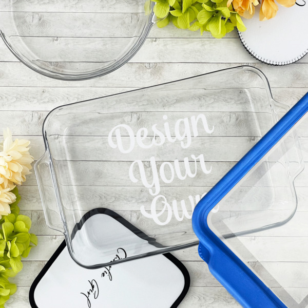 Custom Design - Glass Baking Dish - 13"x9" - Lifestyle