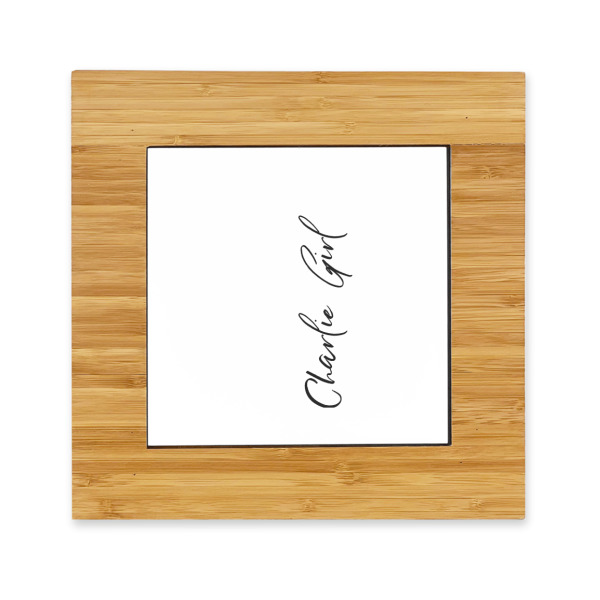 Custom Design Your Own Bamboo Trivet with Ceramic Tile Insert