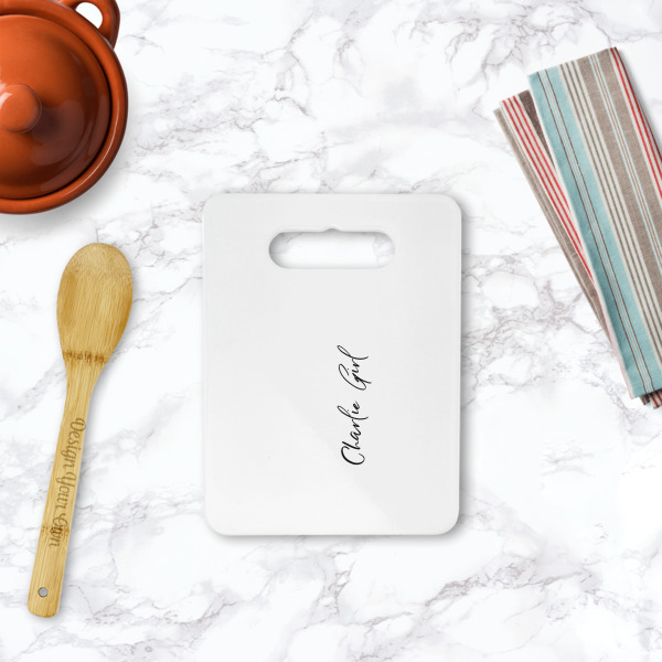 Custom Design - Rectangle Trivet with Handle - LIFESTYLE