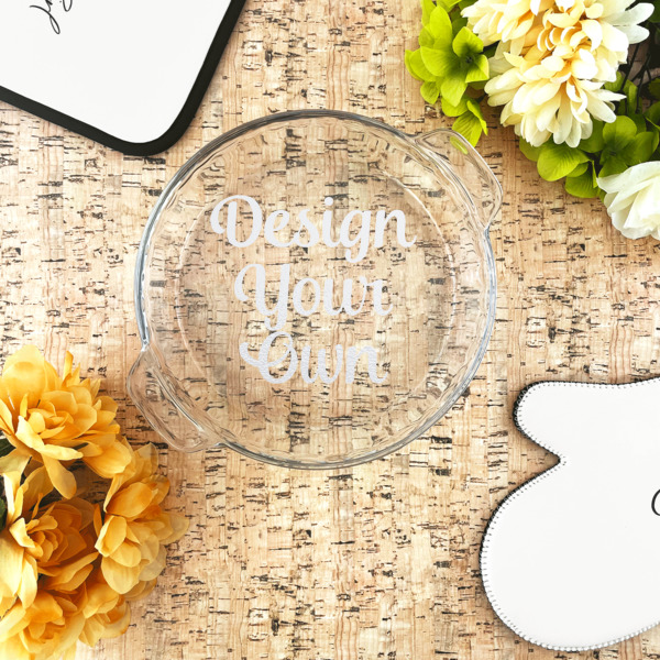 Custom Design - Glass Pie Dish - LIFESTYLE