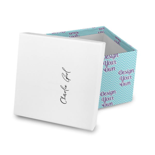 Custom Design Your Own Gift Box with Lid - Canvas Wrapped