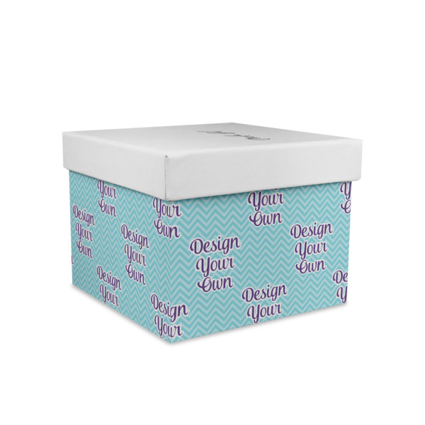 Custom Design Your Own Gift Box with Lid - Canvas Wrapped - Medium