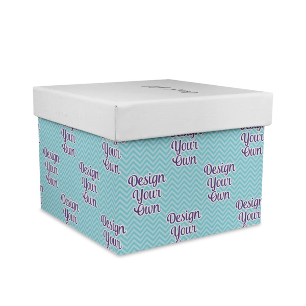 Custom Design Your Own Gift Box with Lid - Canvas Wrapped - Large