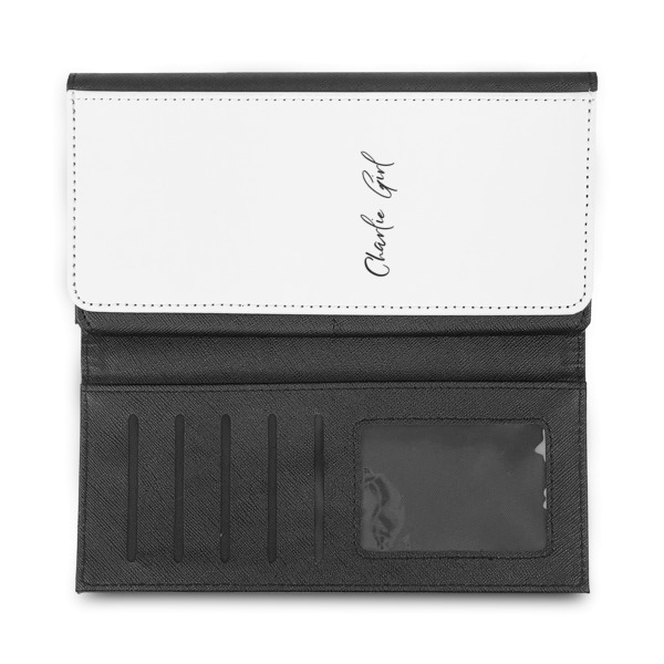 Custom Design - Ladies Wallet - Half Way Open