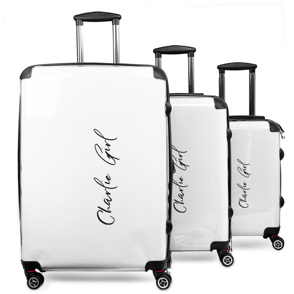 Custom Design Your Own 3-Piece Luggage Set - 20" Carry On - 24" Medium Checked - 28" Large Checked