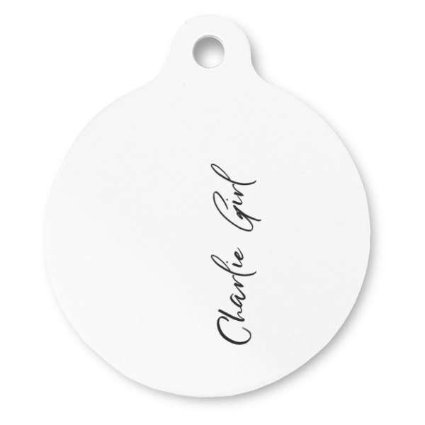 Custom Design Your Own Round Pet ID Tag