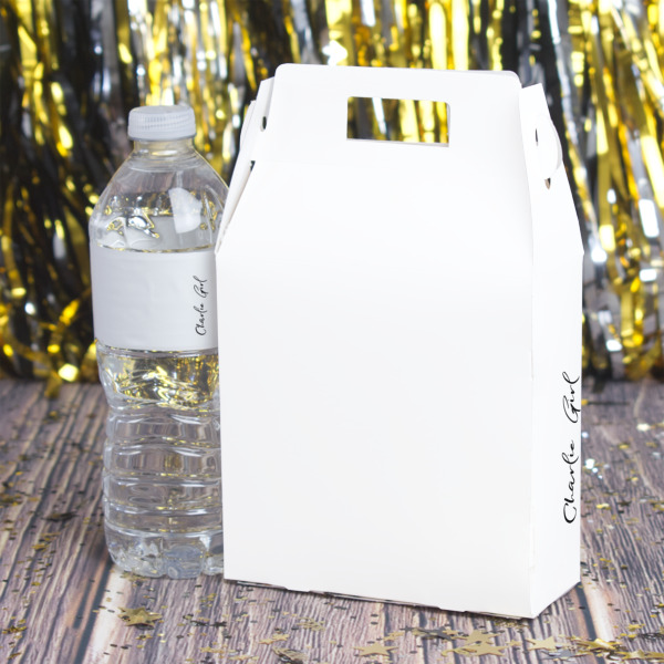 Custom Design - Gable Favor Box - In Context