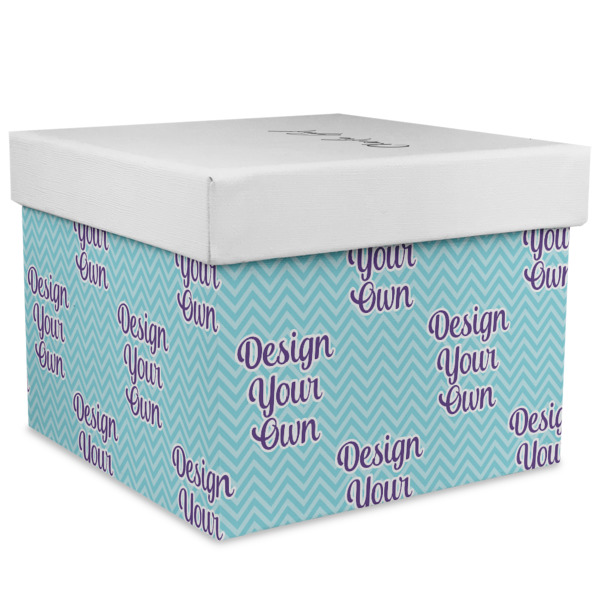 Custom Design Your Own Gift Box with Lid - Canvas Wrapped - XX-Large