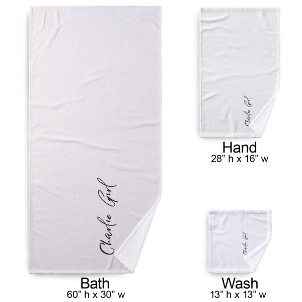 Custom Design - Bath Towel Sets - 3-piece - Approval